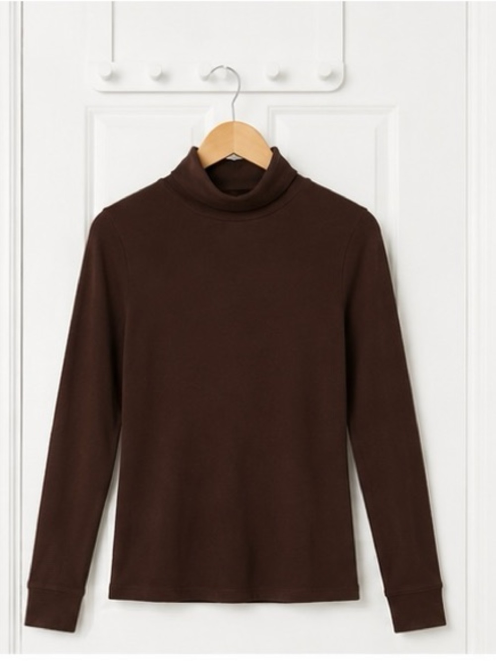Karen Scott Brown Turtleneck Sweater
